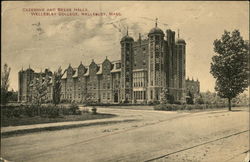 Wellesley College - Cazenove and Beebe Halls Postcard