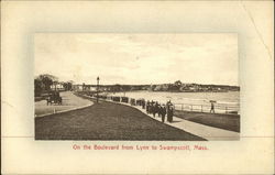 On the Boulevard from Lynn to Swampscott Postcard