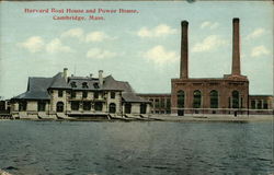 Harvard Boat House and Power House Postcard