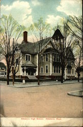 Attleboro High School Postcard