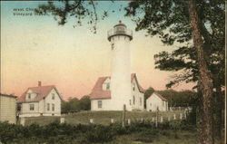 West Chop Light Vineyard Haven, MA Postcard Postcard