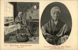 Abram Quary, Nantucket Indian, Died 1854 Dorcas Honorable, Last Indian Woman Massachusetts Postcard Postcard