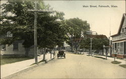 Main Street Falmouth, MA Postcard Postcard