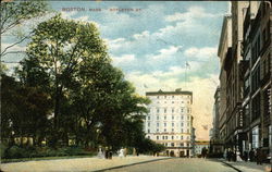 View of Boylston Street Postcard