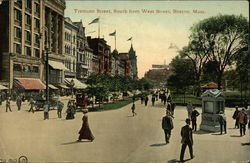 Tremont Street, South from West Street Boston, MA Postcard Postcard