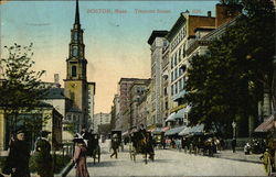 Tremont Street Boston, MA Postcard Postcard