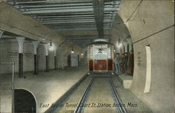 East Boston Tunnel, Court Street Station Massachusetts Postcard Postcard