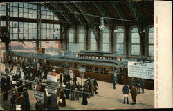 Sullivan Square Elevated Station Charlestown, MA Postcard Postcard