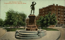 Leif Ericson Statue Postcard