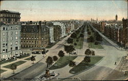 Commonwealth Avenue, NE from Massachusetts Avenue Postcard