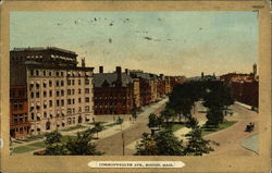 Bird's Eye View of Commonwealth Avenue Postcard