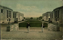 Harvard Medical School, Courtyard from Administration Building Boston, MA Postcard Postcard