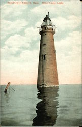 Minot Ledge Light, Boston Harbor Postcard