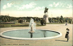 Public Garden Boston, MA Postcard Postcard