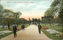 Public Garden Boston, MA Postcard Postcard