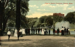 Boston Common Postcard