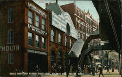 Rowes Wharf and Narrow Guage Depot Boston, MA Postcard Postcard