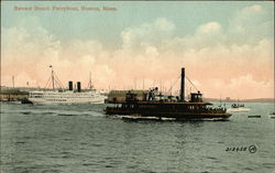 Revere Beach Ferryboat Boston, MA Postcard Postcard