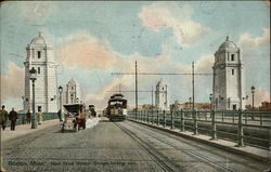 New West Boston Bridge, Looking East Postcard