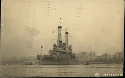 Photo of Warship (unknown) Towed to Sea Battleships Postcard Postcard