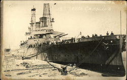 U.S.S. Carolina Battleships Postcard Postcard