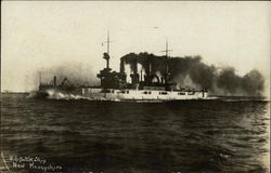 U.S. Battle Ship New Hampshire Postcard