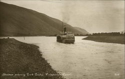 Steamer entering Loch Lochy, Caledonian Canal Steamers Postcard Postcard