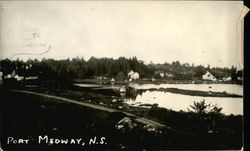 Port Medway Nova Scotia Canada Postcard Postcard