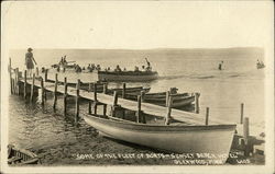 Some of the Fleet of Boats - Sunset Beach Hotel Postcard