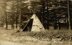 The Wigwam Overnight Camps, Route 2 Milford, ME Postcard Postcard