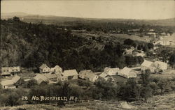 Aerial View of No. Buckfield, Me North Buckfield, ME Postcard Postcard