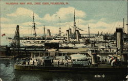 Philadelphia Navy Yard, League Island Pennsylvania Postcard Postcard