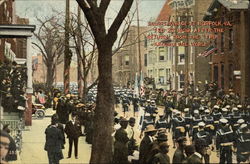 Sailors Parade at Norfolk, Va., Feb. 27, 1909, After the Return From the Trip Around the World Postcard