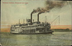 Steamer "Quincy", Diamond Joe Line Postcard