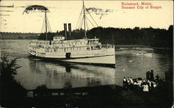 Steamer City of Bangor Richmond, ME Postcard Postcard