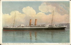 A Royal Mail S. P. Co.'s Steamer at Antilla, Nipe Bay, The Cuba Railroad Postcard