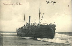 Wreck Ashore on the Cape Postcard