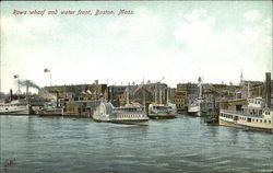 Rows Wharf and Water Front Postcard