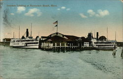 Steamer Landing at Nantasket Beach, Mass Postcard