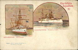 The White Squadron Navy Postcard Postcard