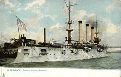 U.S. Navy, Armored Cruiser Brooklyn Postcard