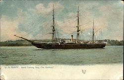 U.S. Navy, Naval Training Ship, The Hartford Postcard