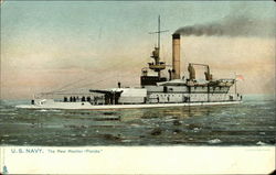 U.S. Navy - The New Monitor "Florida" Postcard Postcard