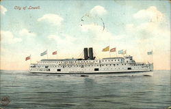 City of Lowell Steamers Postcard Postcard