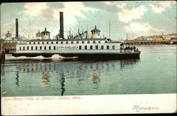 Ferry City of Chelsea Massachusetts Postcard Postcard