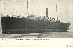 Onondaga Stranded Chatham Beach, Jan. 1907 Postcard