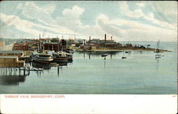 Harbor View Bridgeport, CT Postcard Postcard