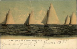 Race of the 30 Footers Postcard