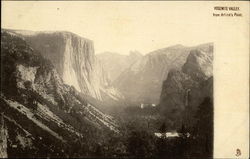 Yosemite Valley from Artist's Point Yosemite National Park Postcard Postcard