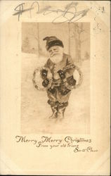 Merry Merry Christmas from your old friend Santa Claus Postcard Postcard